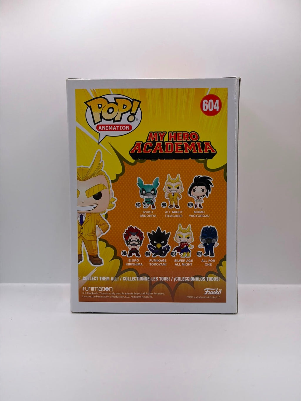 Funko Pop! Animation My Hero Academia All Might (Teacher) Vinyl Figure #604