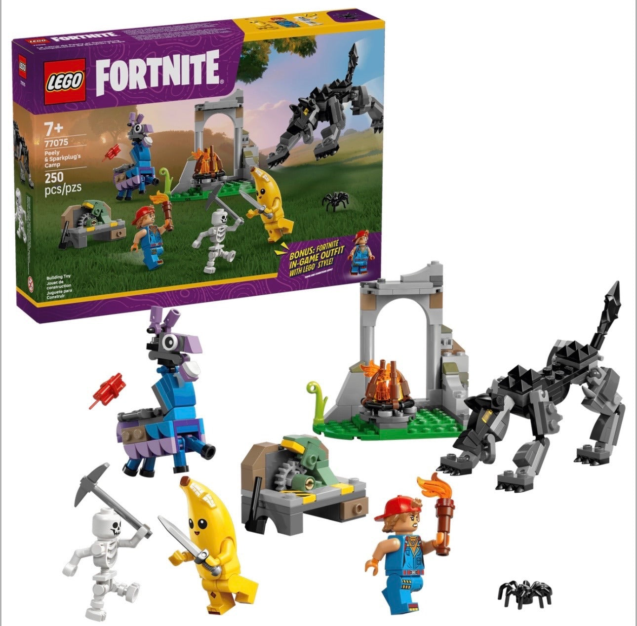 LEGO Fortnite 77075 Peely & Sparkplug’s camp