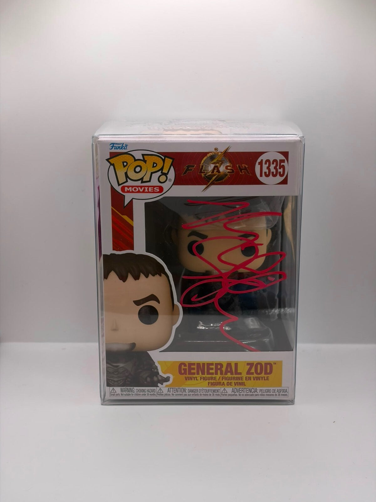 Funko Pop! Movies The Flash 1335 General Zod Vinyl Figure Autographed