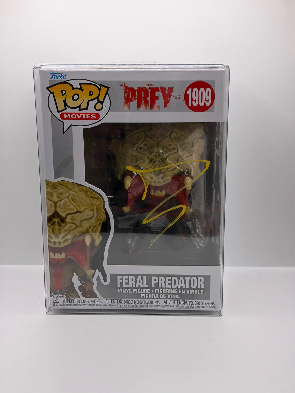 Funko Pop! Movies Prey 1909 Feral Predator Vinyl Figure Signed
