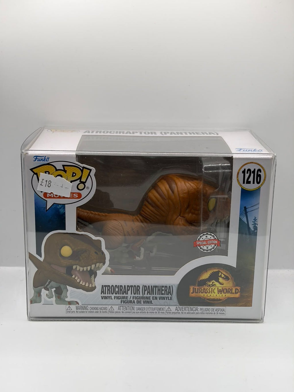 Funko Pop! Movies Jurassic World Atrociraptor (Panthera) #1216 Vinyl Figure