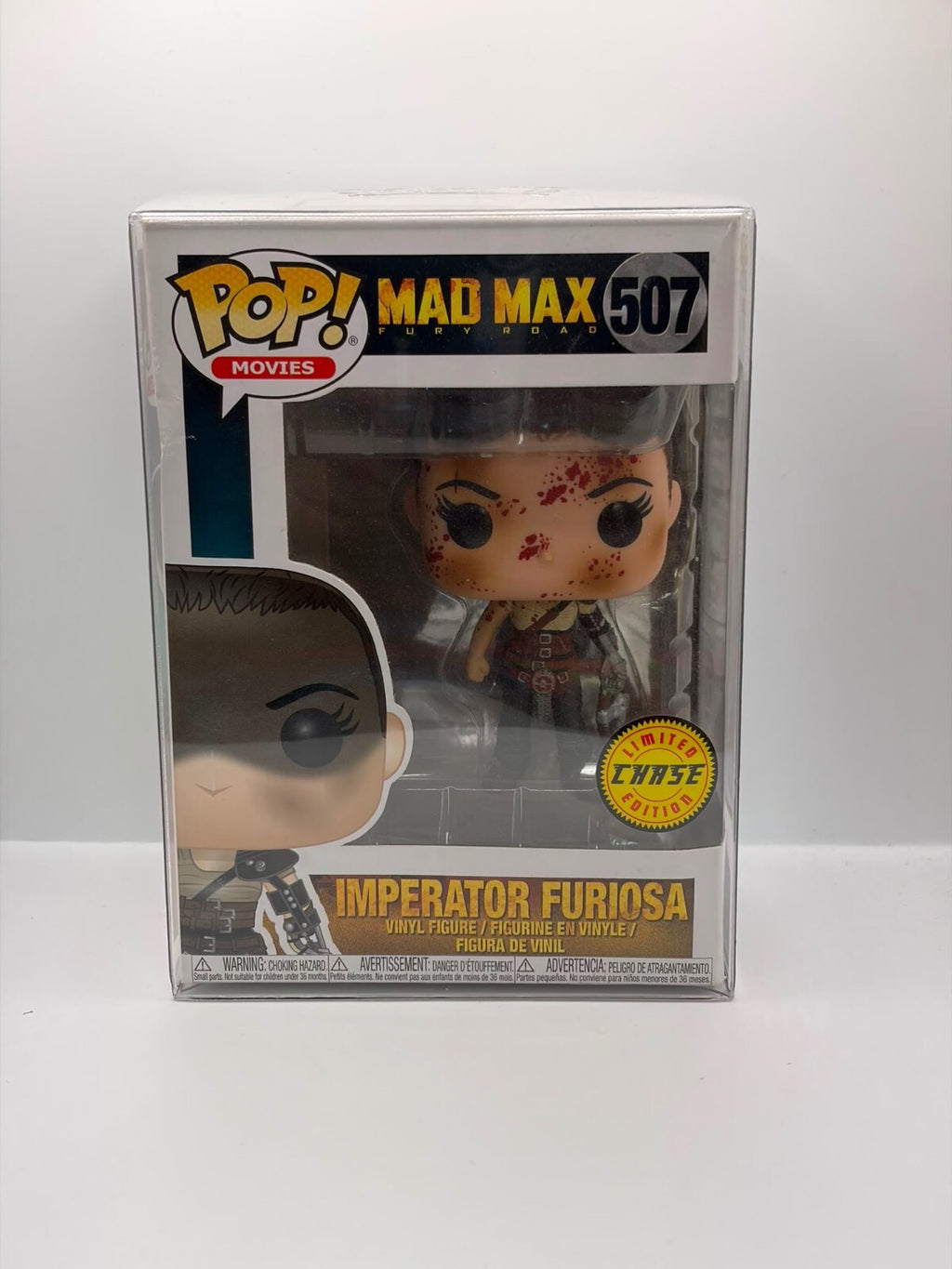 Funko Pop! Movies Mad Max Fury Road Imperator Furiosa Vinyl Figure #507 Limited Chase Edition