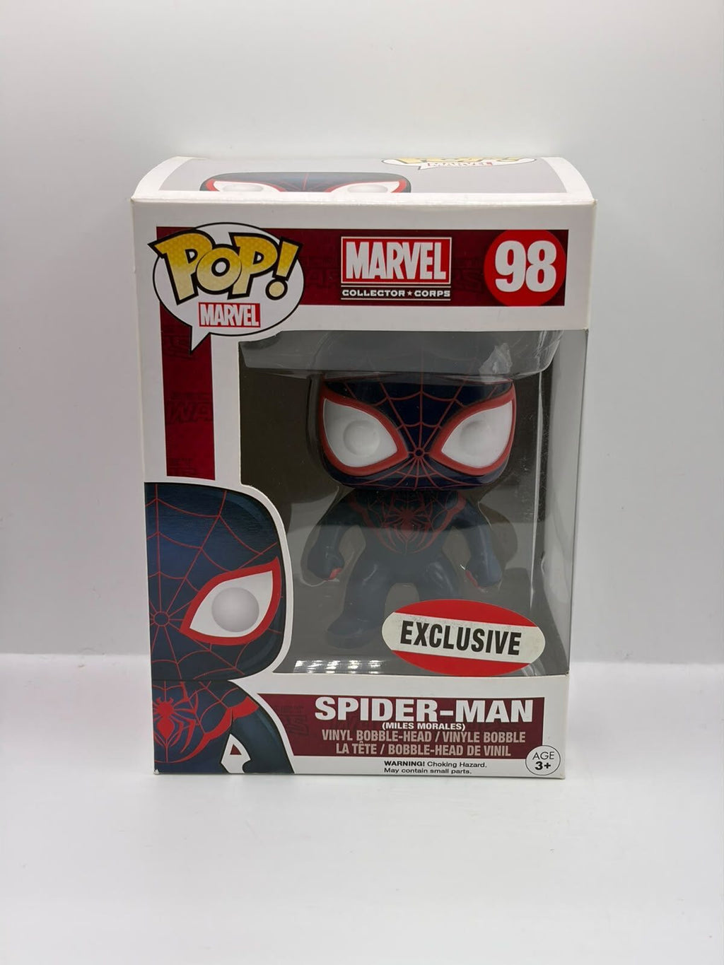 Funko Pop! Marvel Spider-Man (Miles Morales) #98 Exclusive Vinyl Bobble-Head Figure