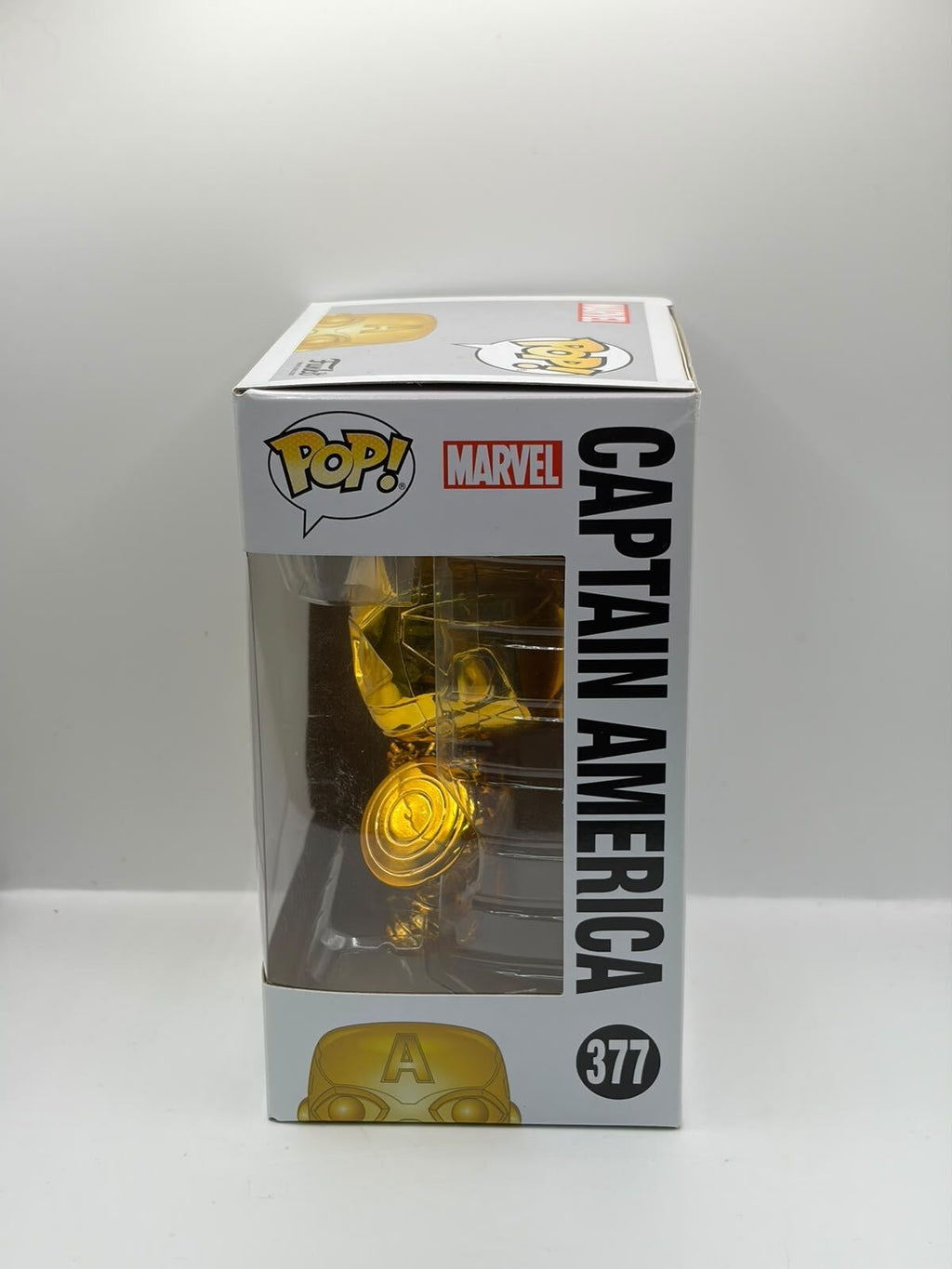 Funko Pop! Marvel Studios 10th Anniversary Captain America #377 Gold