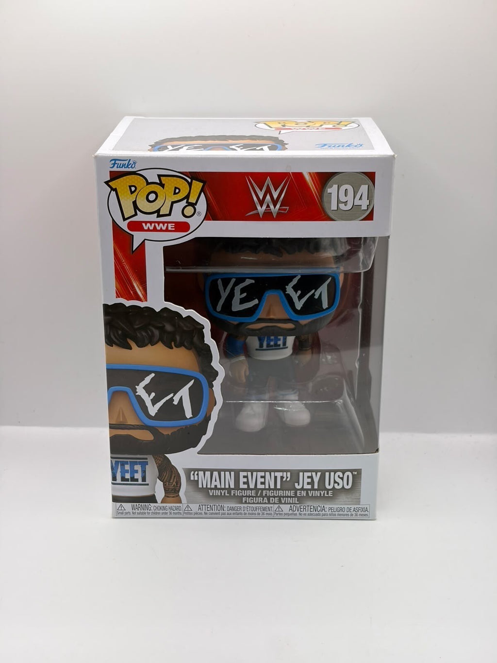 Funko Pop! WWE “Main Event” Jey Uso #194 Vinyl Figure