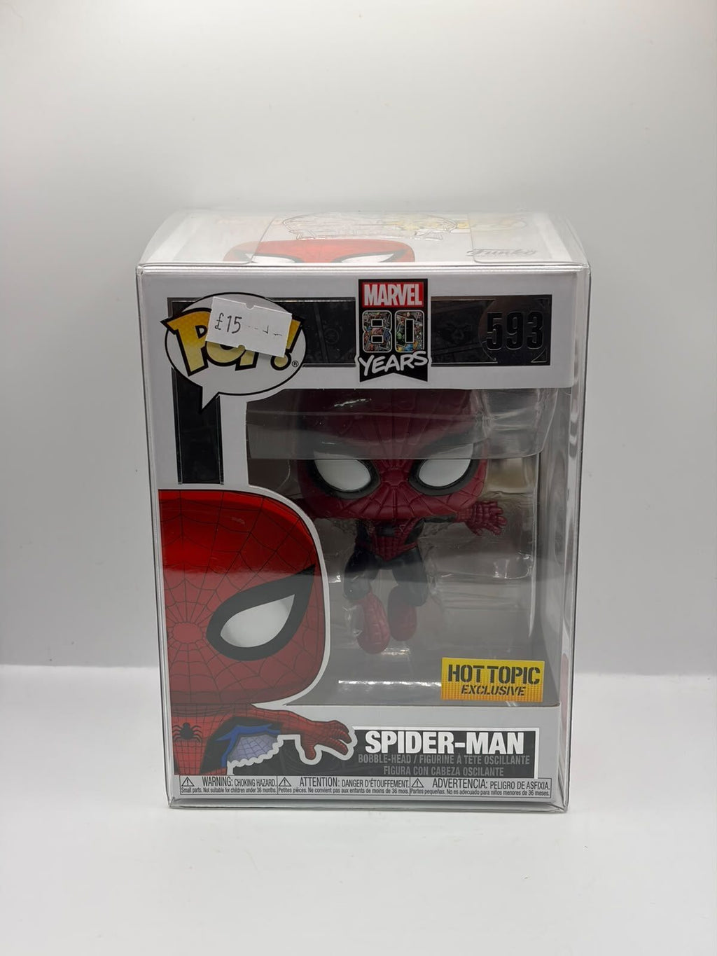 Funko Pop! Marvel Spider-Man #593 Hot Topic Exclusive