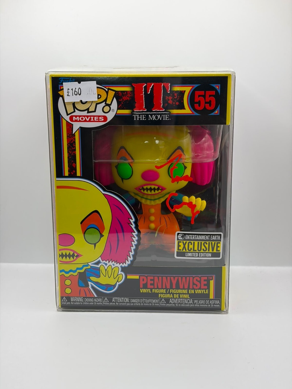 Funko Pop! Movies IT Pennywise #55 Exclusive Vinyl Figure Signed