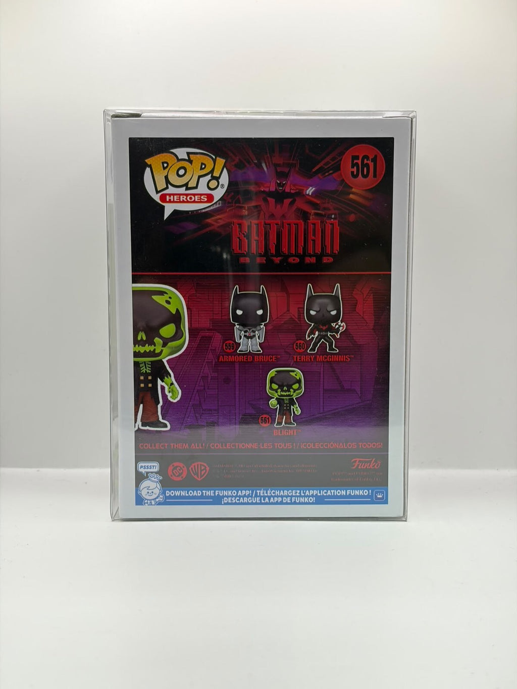 Funko Pop! Heroes Batman Beyond Blight Glow in the Dark Vinyl Figure #561
