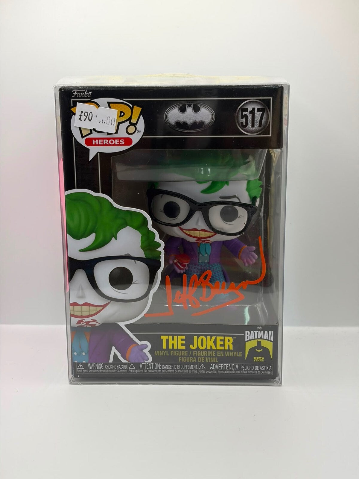 Funko Pop! Heroes The Joker #517 Vinyl Figure Batman 85 Years Signed