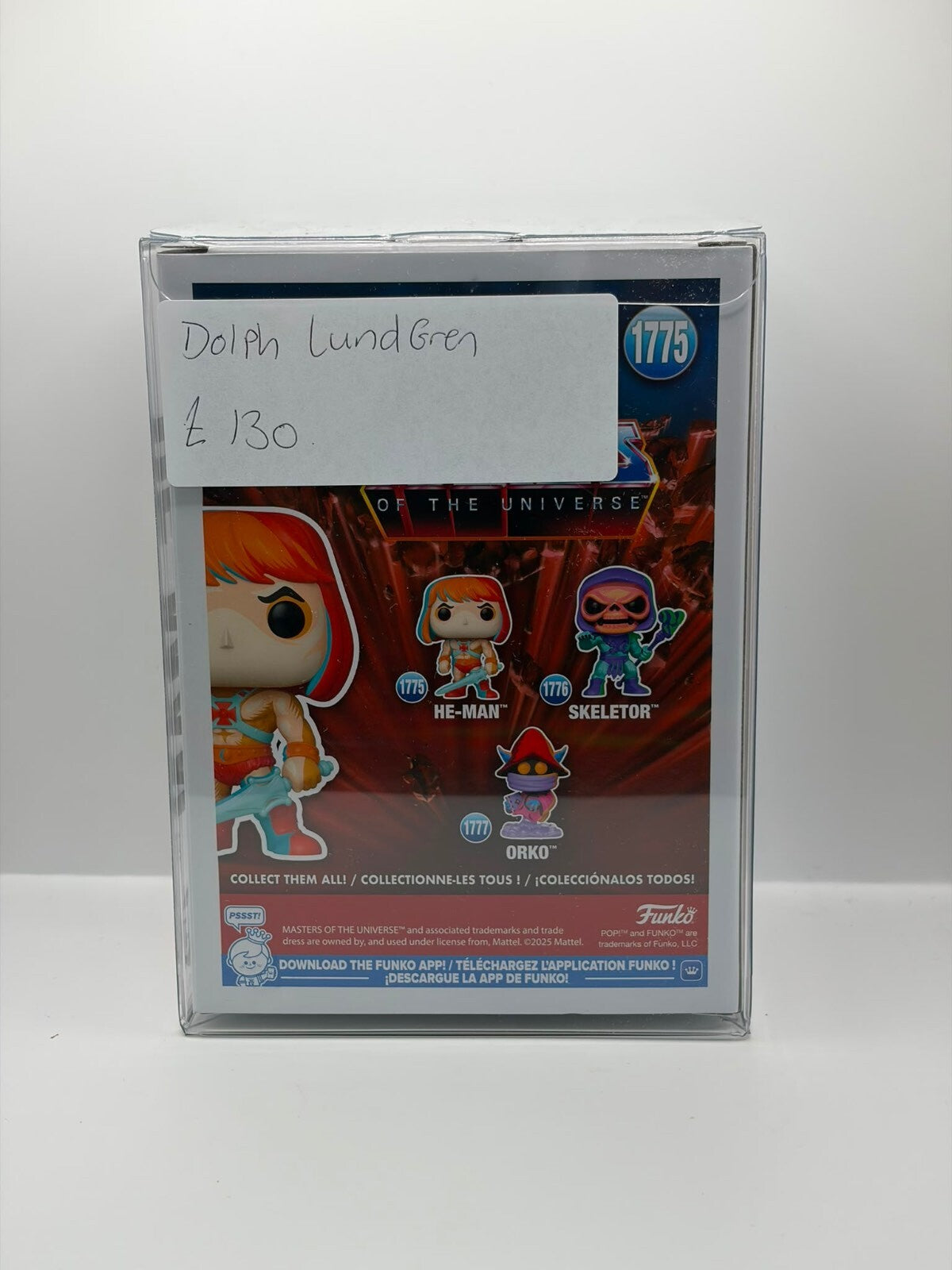 Funko Pop! Television Masters of the Universe He-Man #1775 Signed