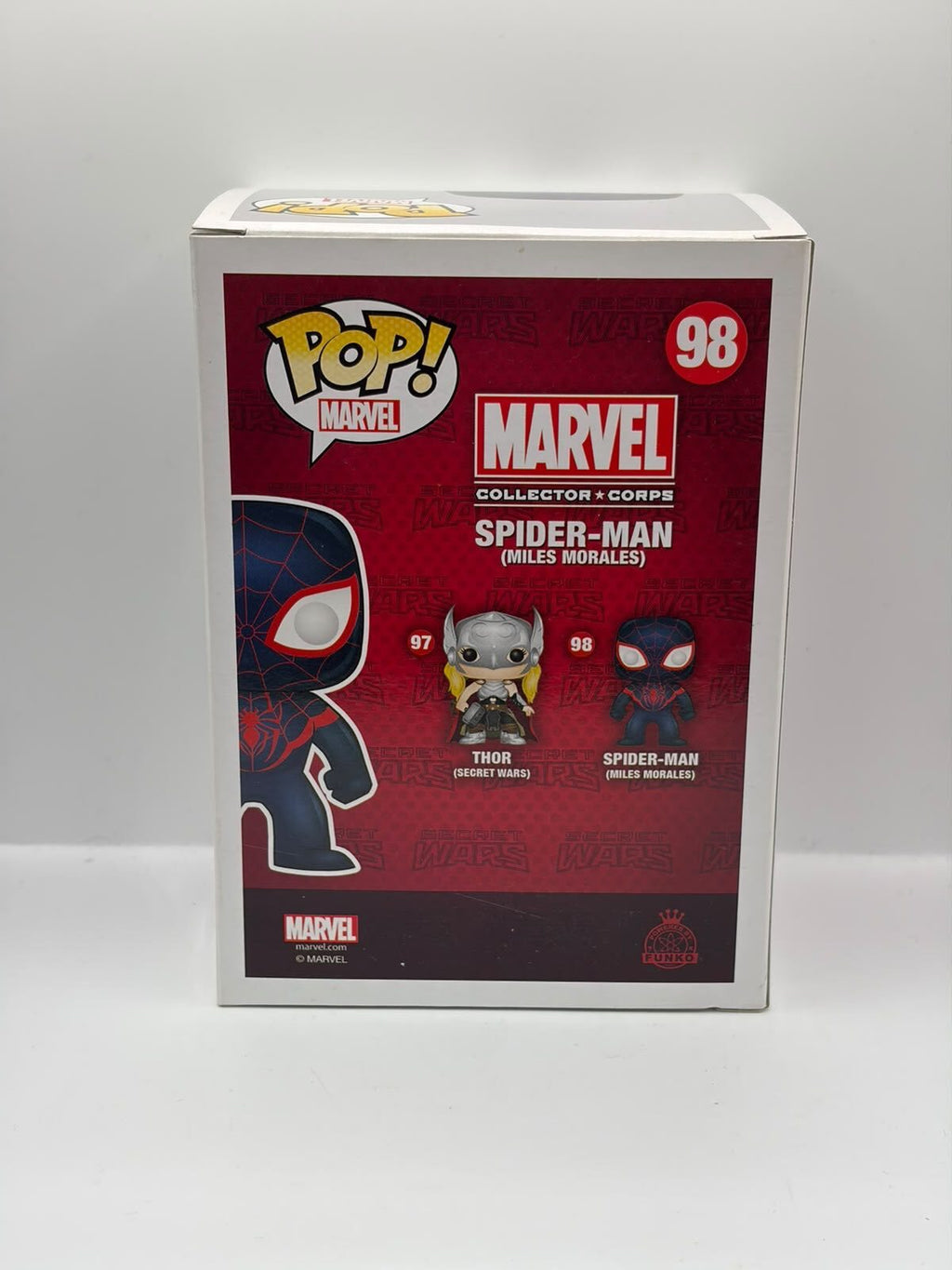 Funko Pop! Marvel Spider-Man (Miles Morales) #98 Exclusive Vinyl Bobble-Head Figure