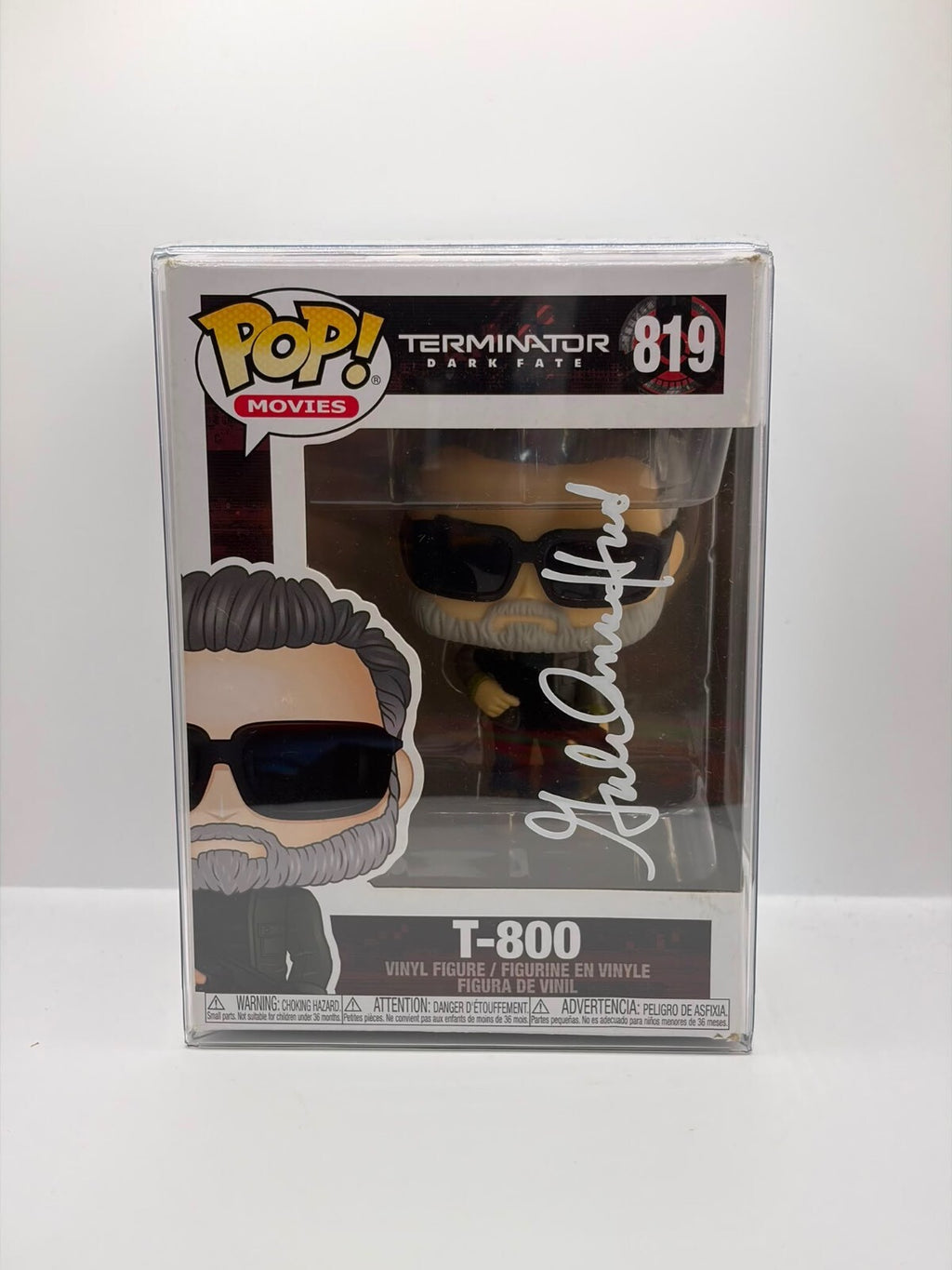 Funko Pop! Movies Terminator Dark Fate T-800 Vinyl Figure #819 Signed