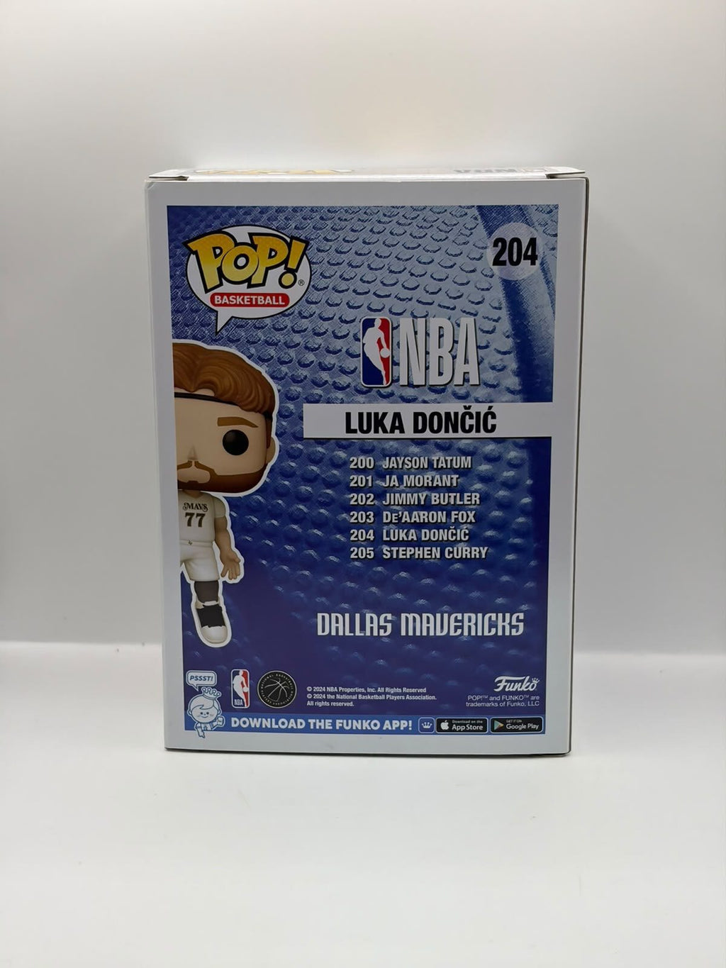 Funko Pop! Basketball Luka Dončić Vinyl Figure #204 Dallas Mavericks