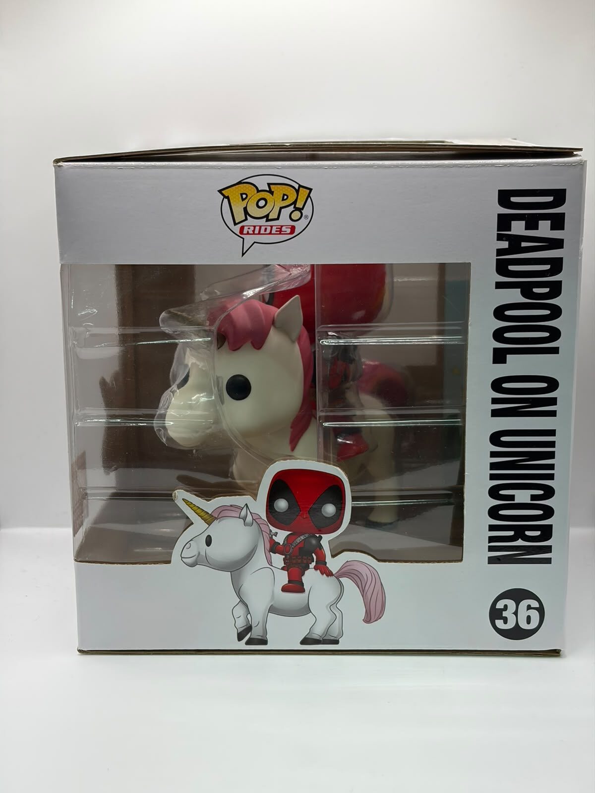 Funko Pop! Rides Deadpool on Unicorn #36 Marvel Collector Corps Exclusive