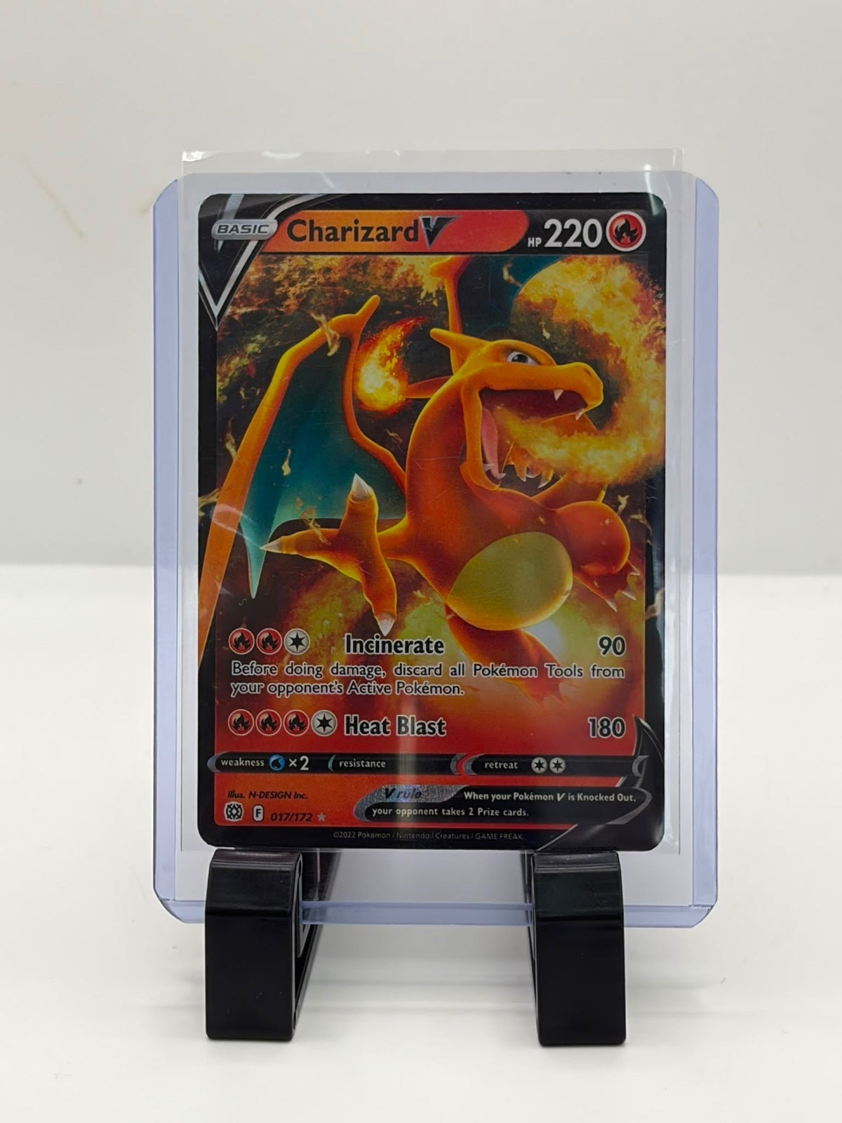 CHARIZARD V 017/172 HOLO V RARE BRILLIANT STARS POKEMON NM/M