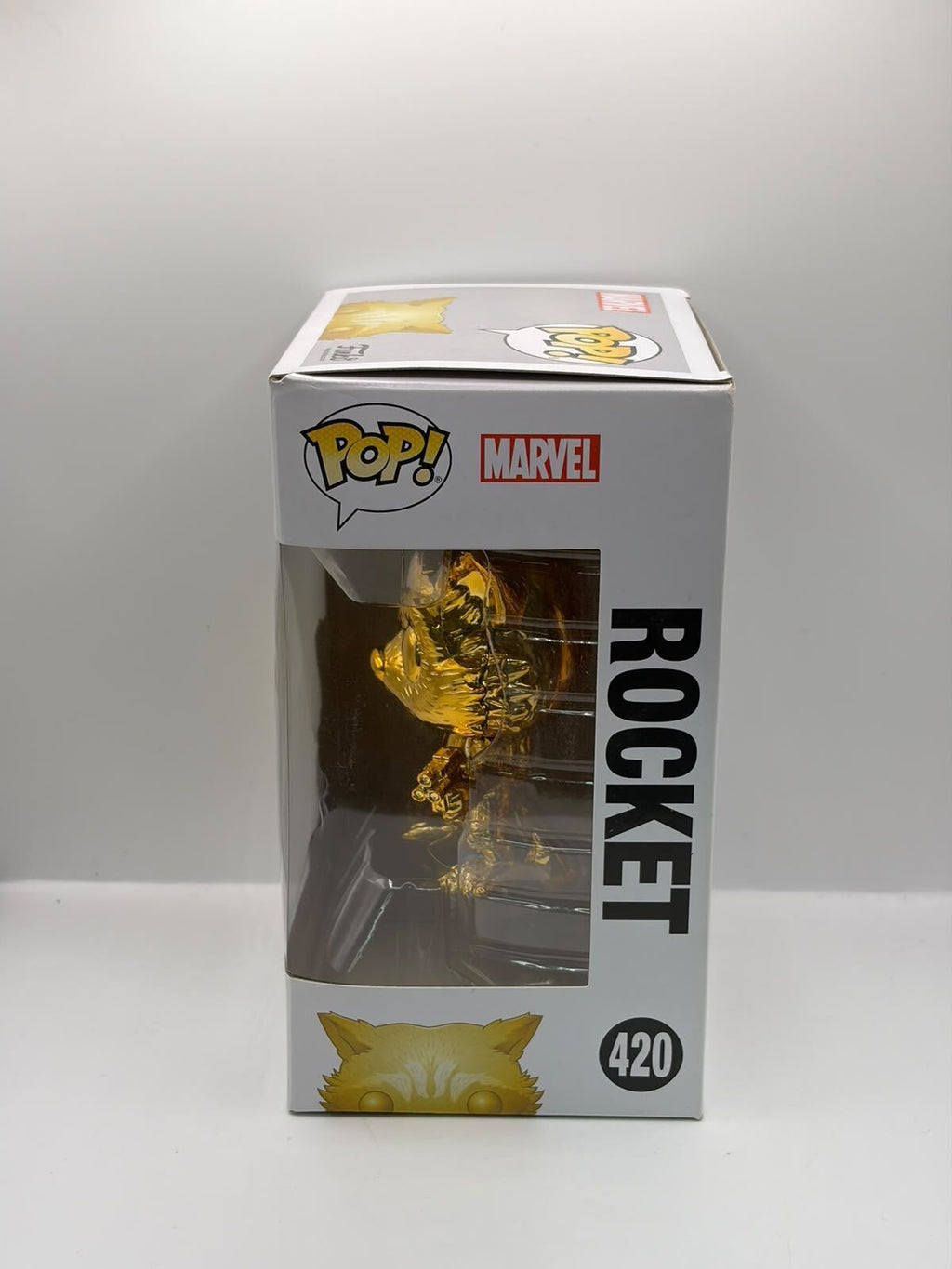 Funko Pop! Marvel Studios Guardians of the Galaxy Vol. 2 Rocket #420 Gold Metallic
