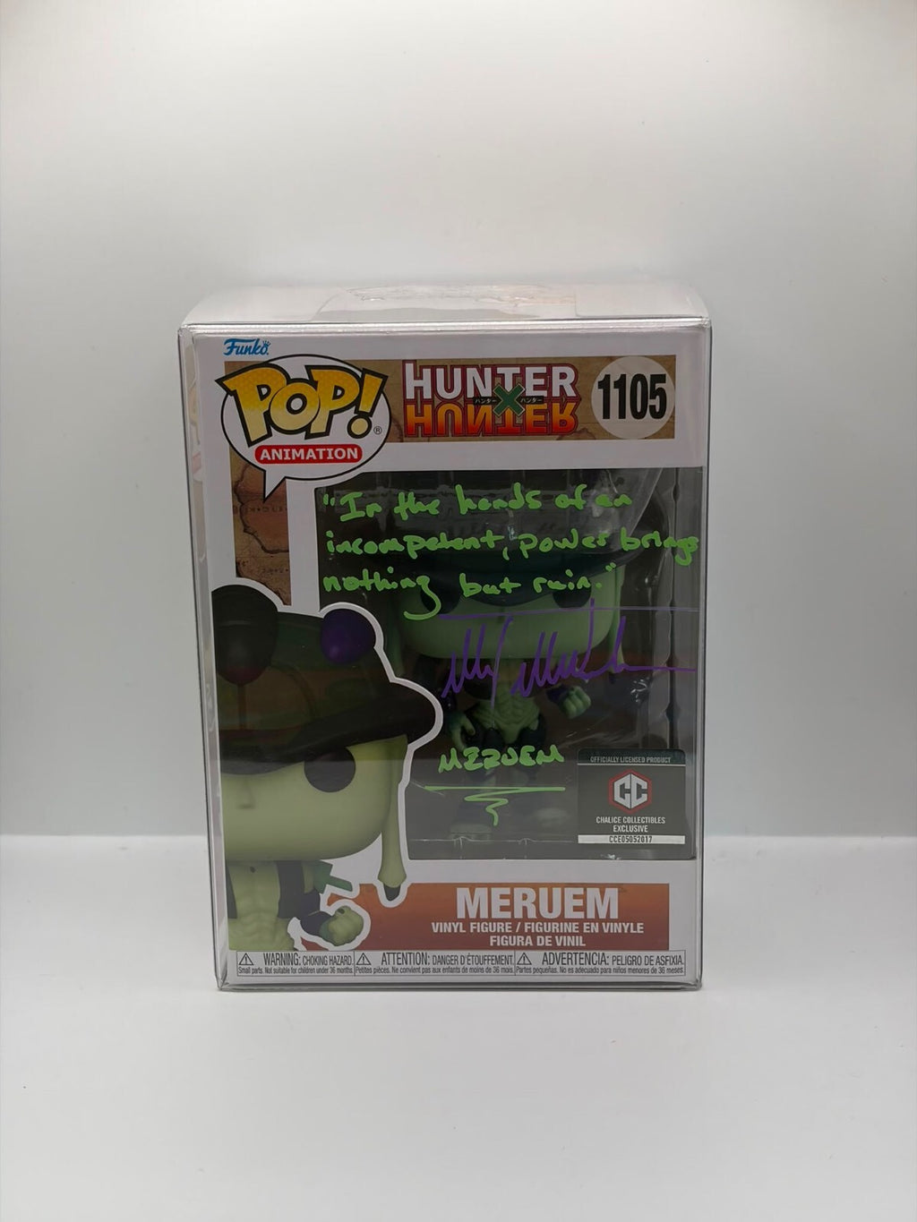 Funko Pop! Animation Hunter x Hunter Meruem Vinyl Figure #1105 Autographed