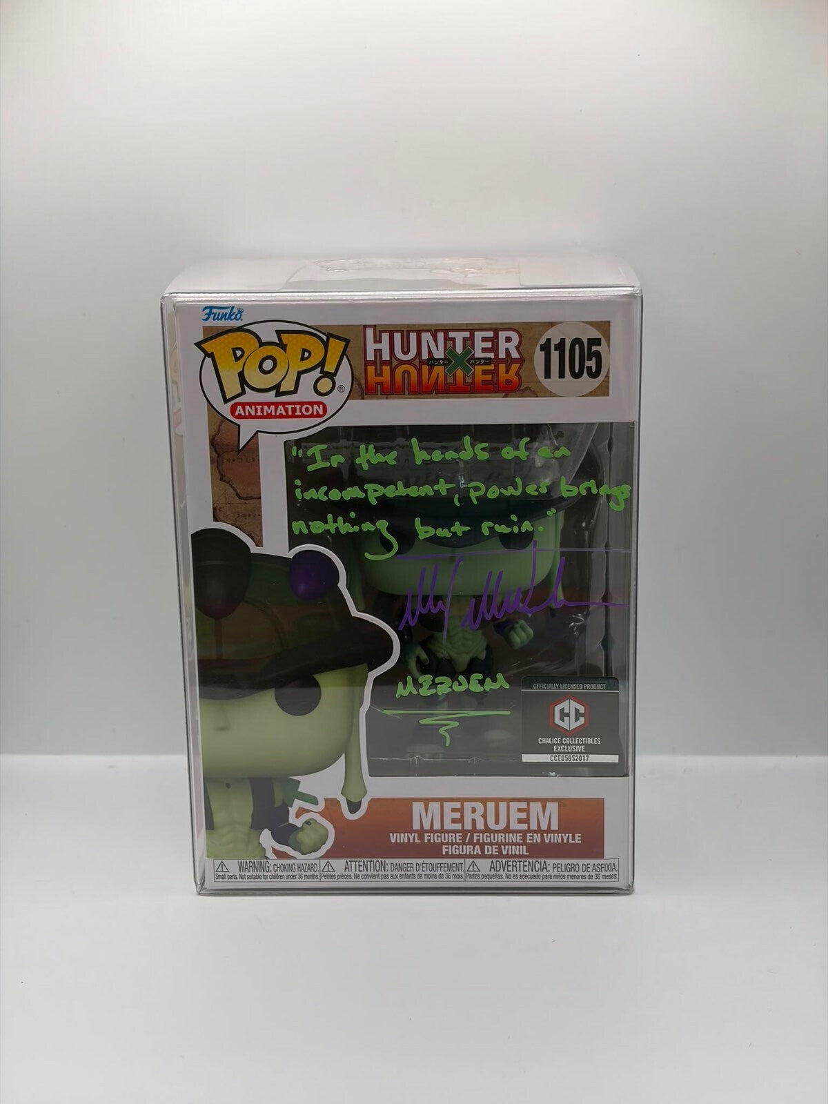 Funko Pop! Animation Hunter x Hunter Meruem Vinyl Figure #1105 Autographed