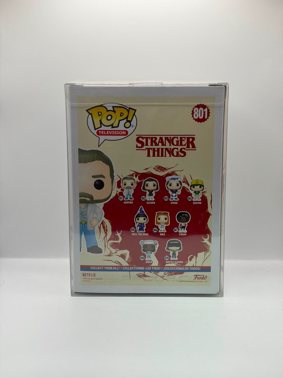Funko Pop! Stranger Things Hopper Vinyl Figure #801 - Collectible TV Series Toy