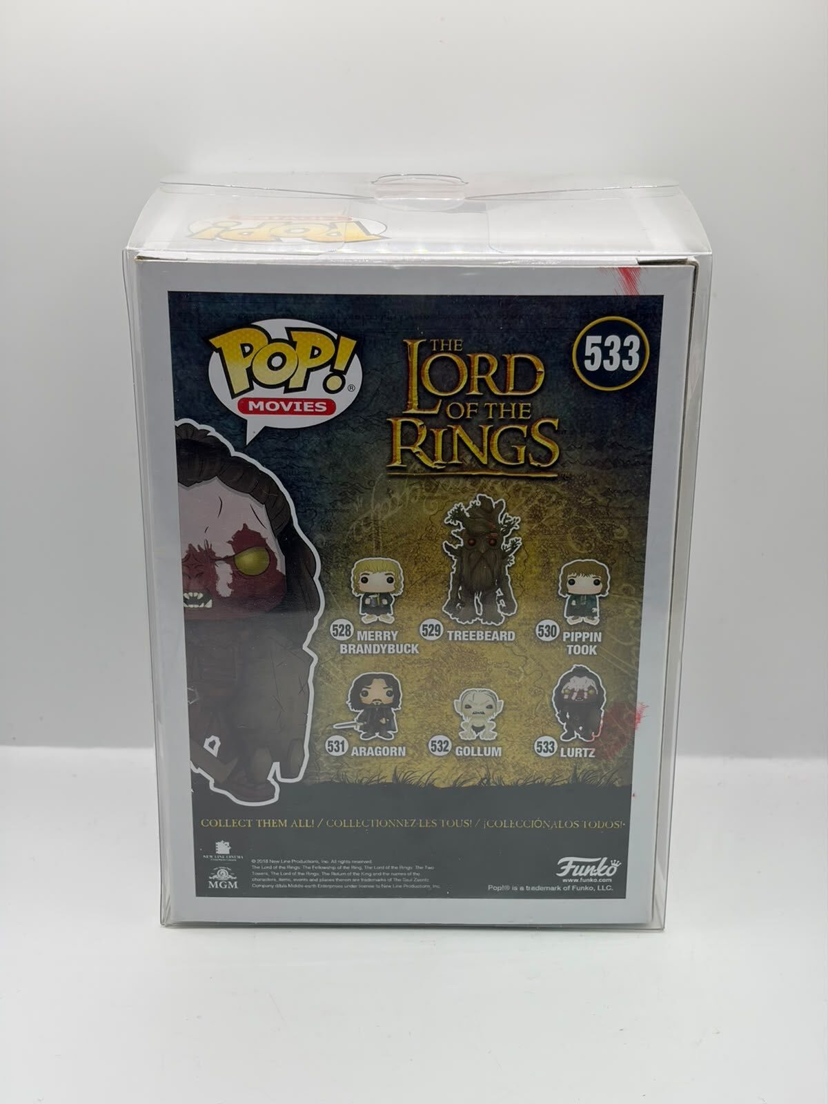 Funko Pop! Movies The Lord of the Rings Lurtz #533 Signed Figure Signed
