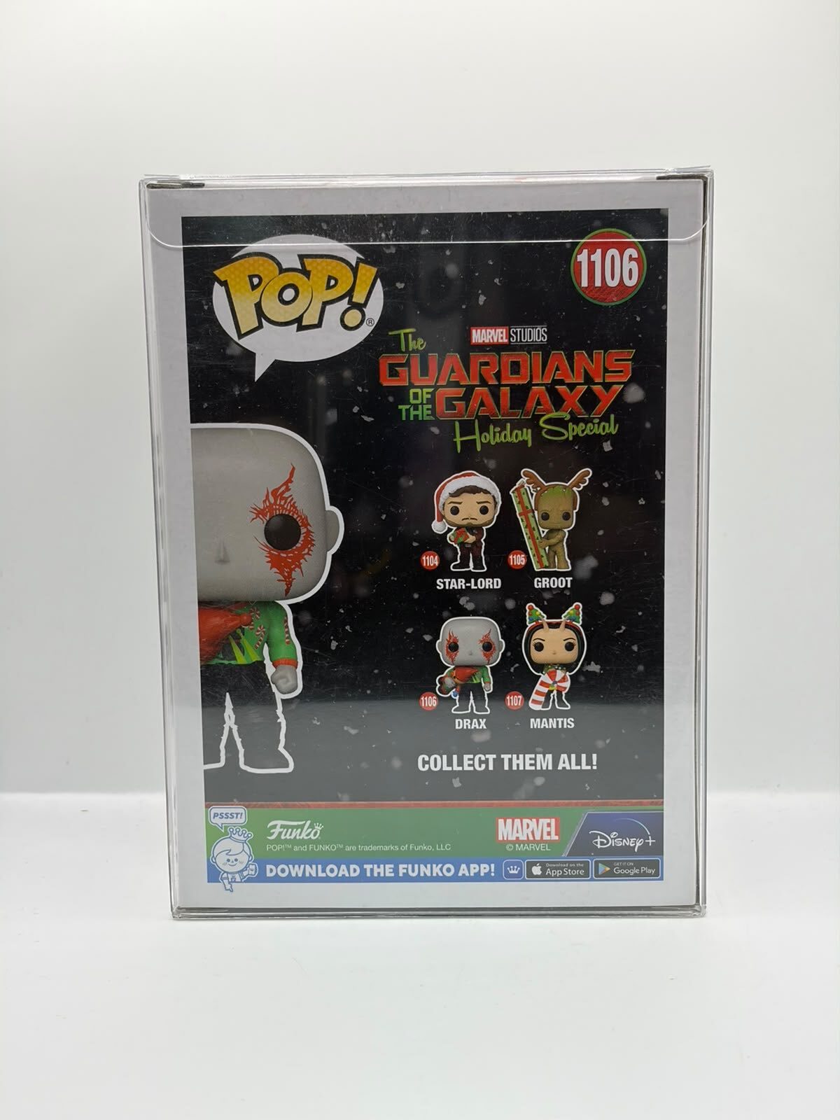 Funko Pop! Marvel Guardians of the Galaxy Holiday Special Drax Bobble-Head Figure #1106