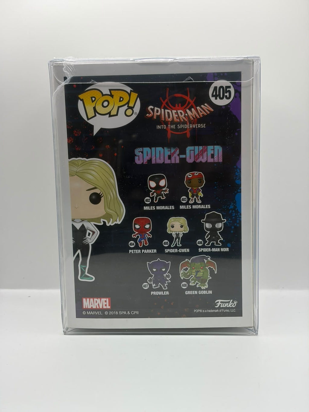 Funko Pop! Marvel Spider-Man Into the Spider-Verse Spider-Gwen Vinyl Figure #405