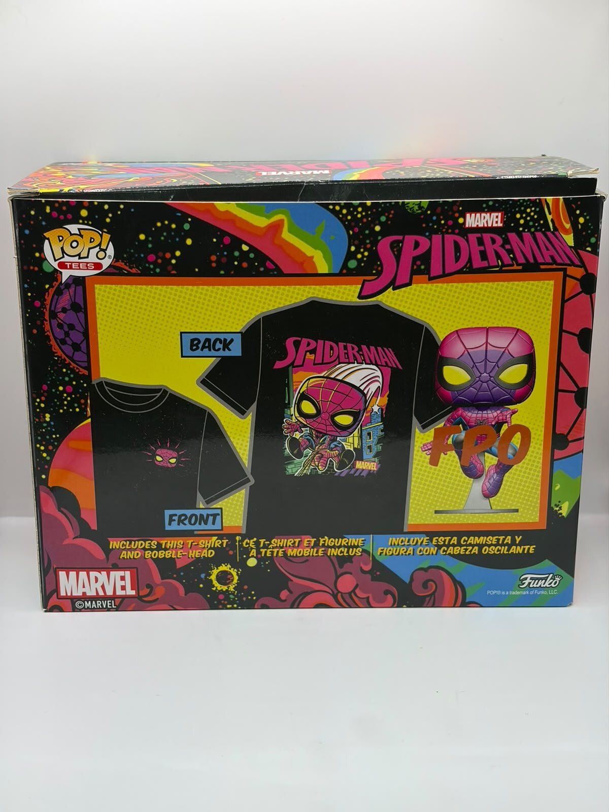 Funko Pop! Marvel Spider-Man Tee & Figure Set