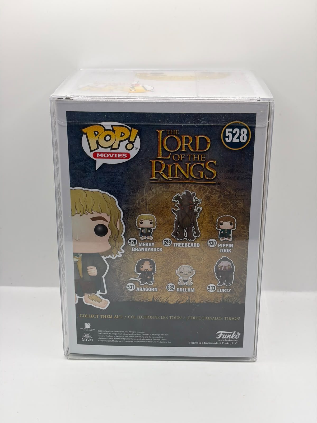 Funko Pop! Movies The Lord of the Rings Merry Brandybuck #528 Signed