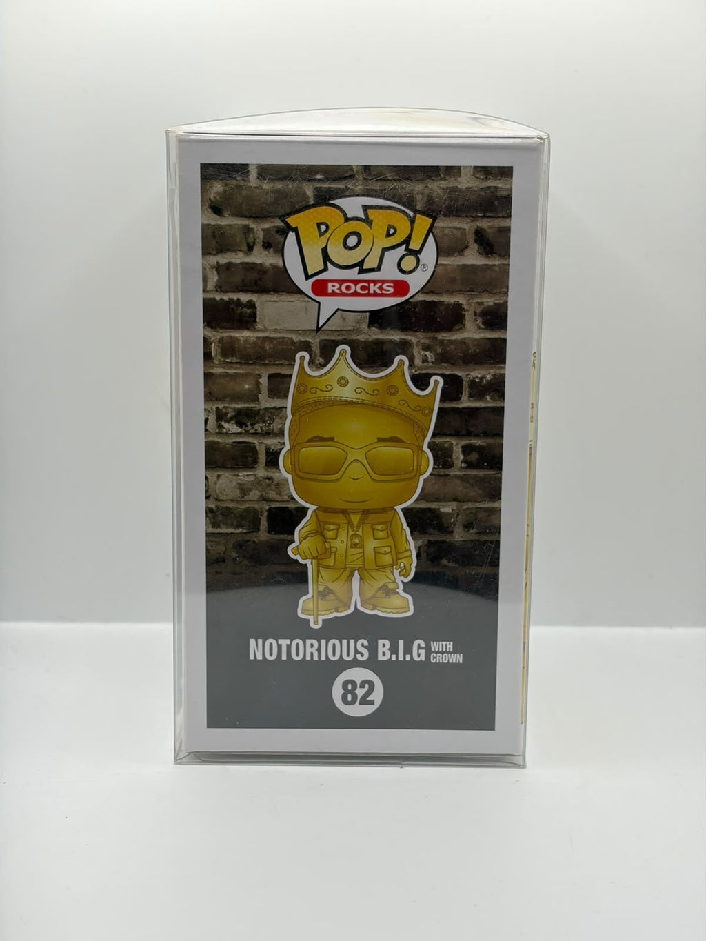 Funko Pop! Rocks The Notorious B.I.G. #82 Gold Special Edition Vinyl Figure with Crown
