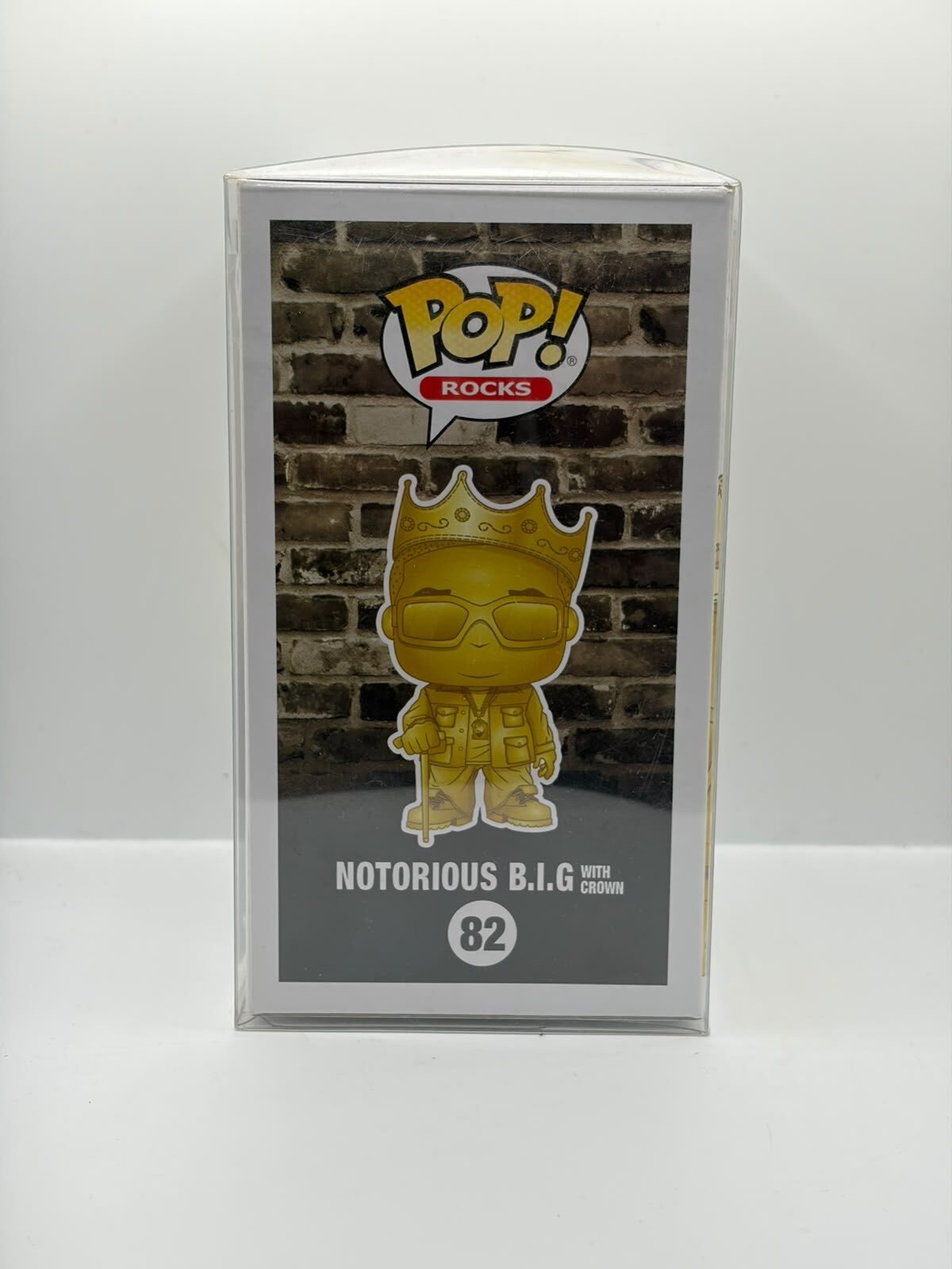 Funko Pop! Rocks The Notorious B.I.G. #82 Gold Special Edition Vinyl Figure with Crown