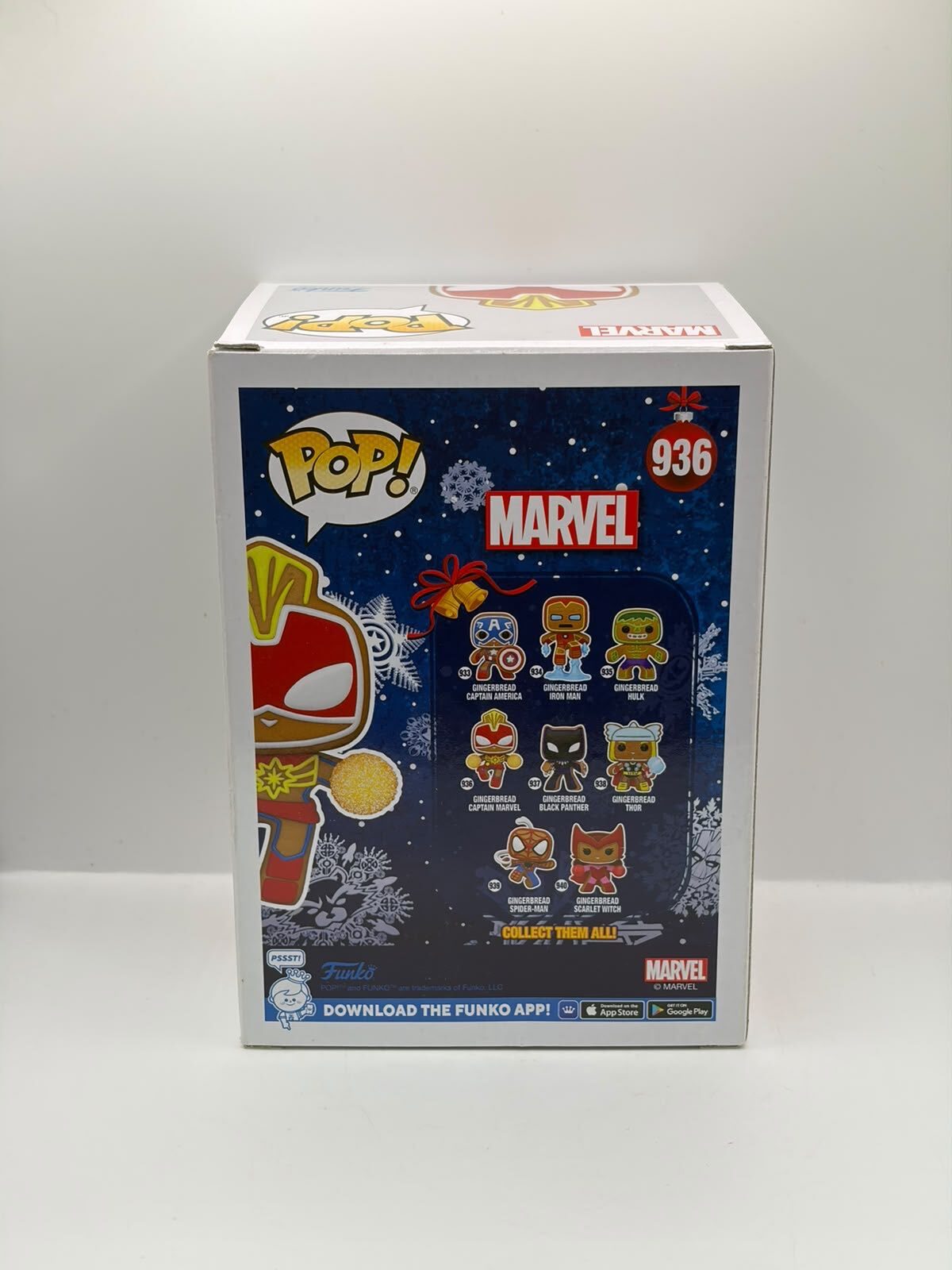 Funko Pop! Marvel Gingerbread Captain Marvel #936