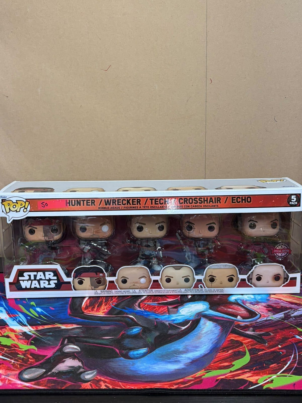 Funko Pop! Star Wars: The Bad Batch 5-Pack Hunter, Wrecker, Tech, Crosshair & Echo