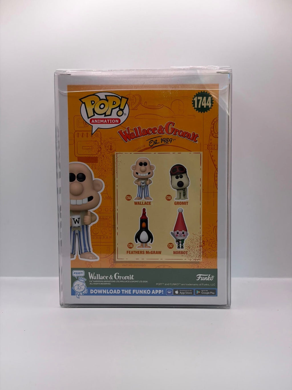 Funko Pop! Animation Wallace & Gromit Vinyl Figure #1744 Autographed
