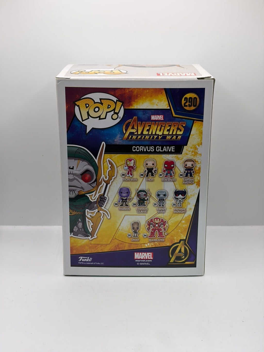 Funko Pop! Marvel Avengers: Infinity War Corvus Glaive #290