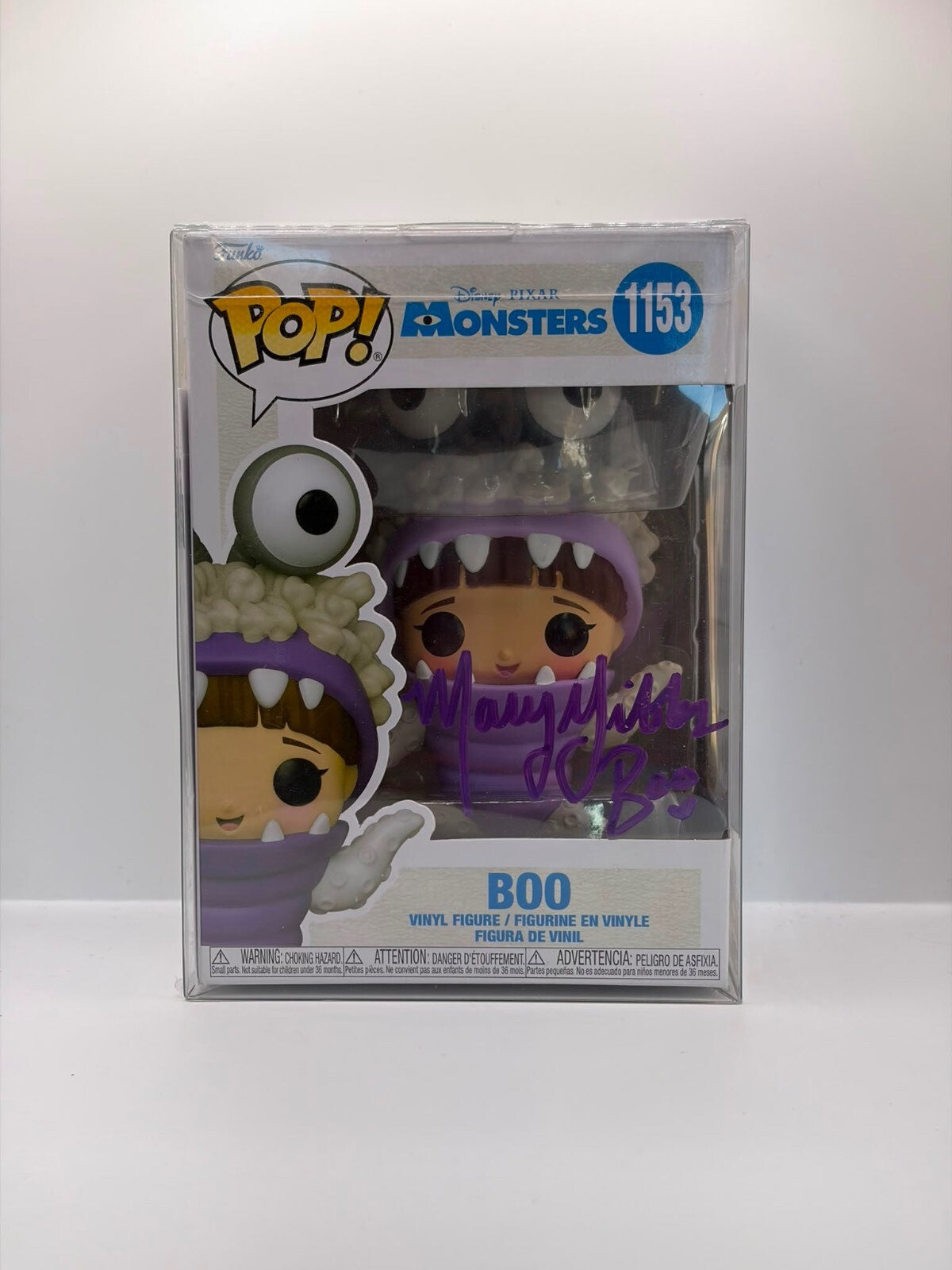 Funko Pop! Disney Pixar Monsters Boo #1153 Vinyl Figure Autographed