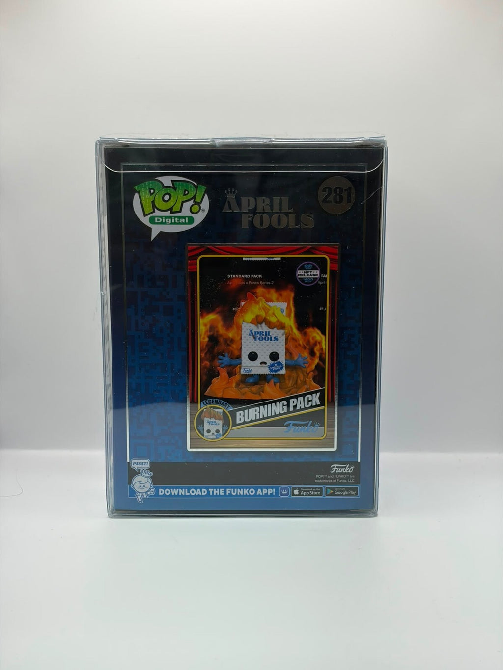 Funko Pop! Digital April Fools Burning Pack Vinyl Figure #281 - Limited NFT Release