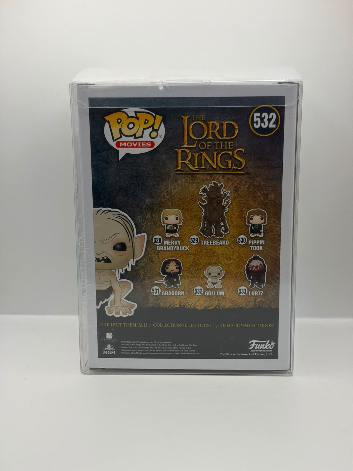 Funko Pop! Movies Lord of the Rings Gollum #532 Chase & Signed