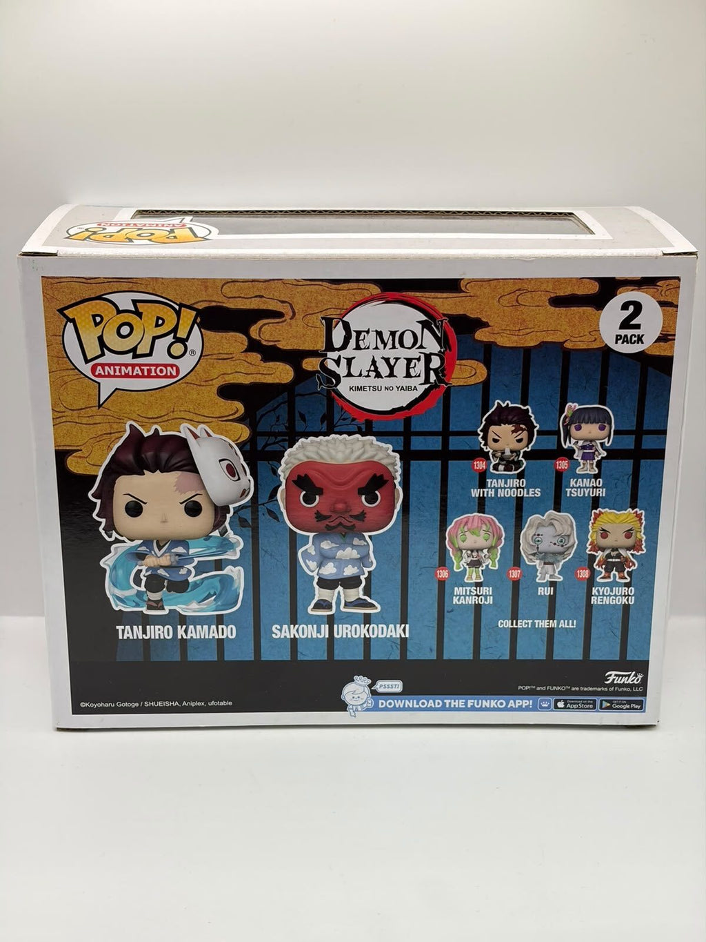 Funko Pop! Animation Demon Slayer Tanjiro Kamado & Sakonji Urokodaki 2-Pack