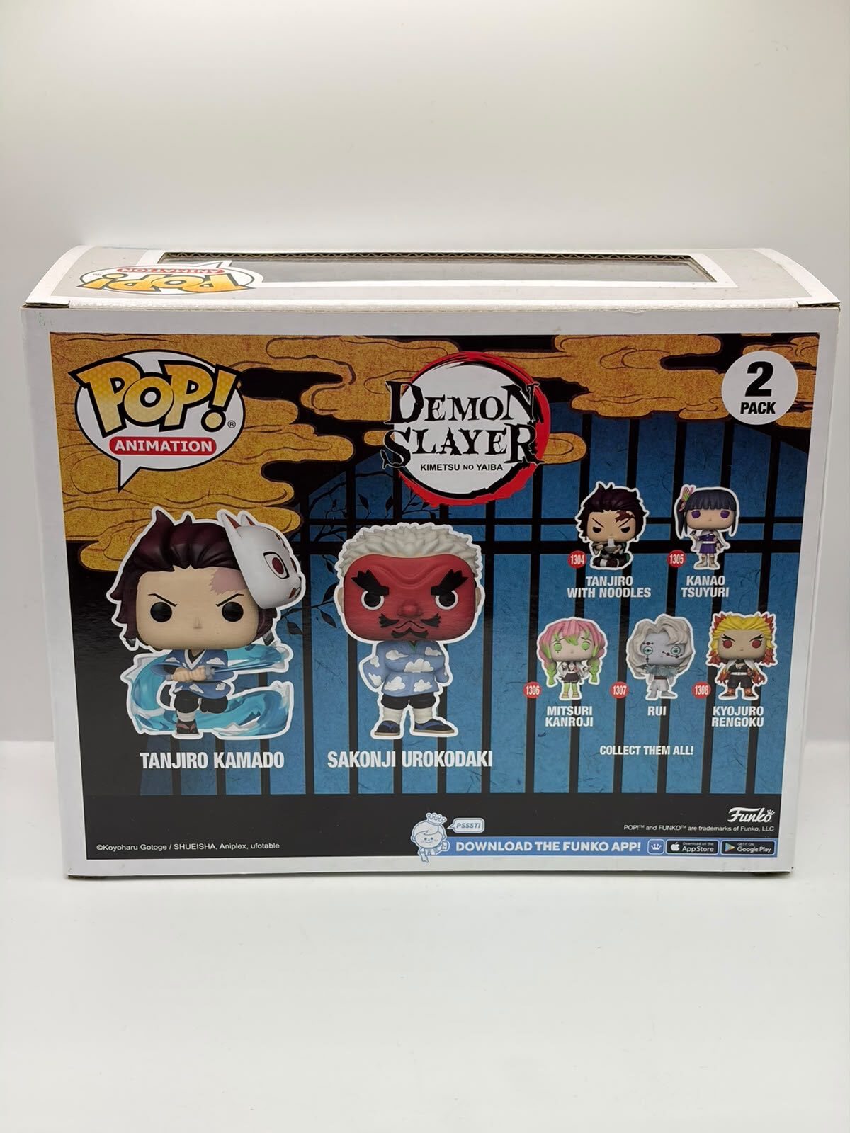 Funko Pop! Animation Demon Slayer Tanjiro Kamado & Sakonji Urokodaki 2-Pack