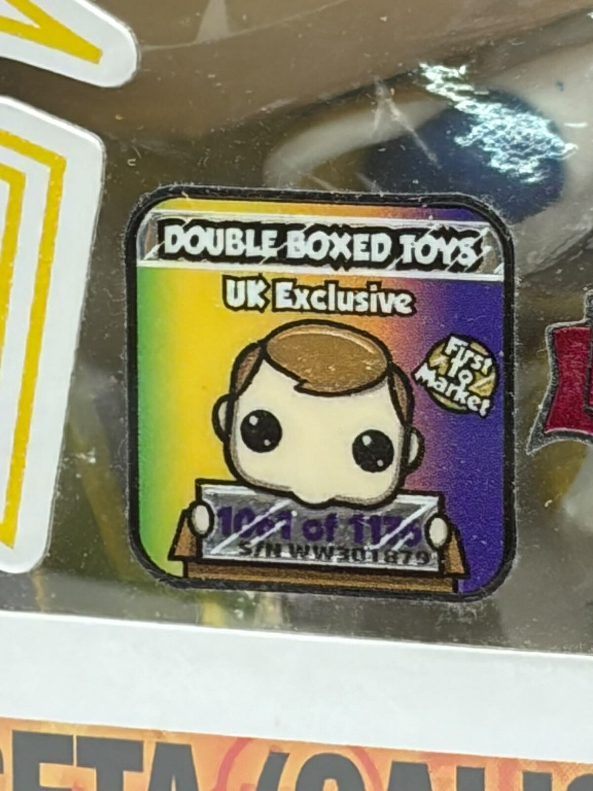 Funko Pop! Animation Dragon Ball Z Vegeta (Galick Gun) Vinyl Figure #712 UK Exclusive Double Boxed Toys Special Edition