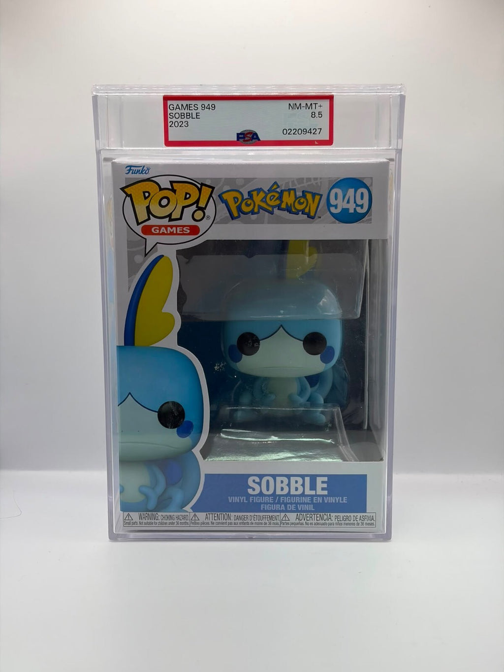 Funko Pop! Games Pokémon Sobble #949 Vinyl Figure - Graded NM-MT 8.5 in Protective Case