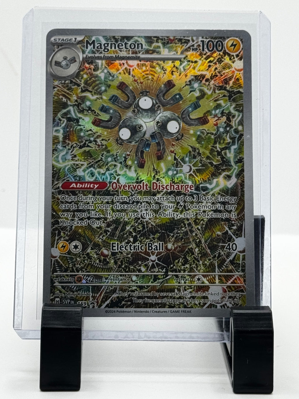 Pokemon Magneton TCG Promo Card SVP 159 Surging Sparks NM