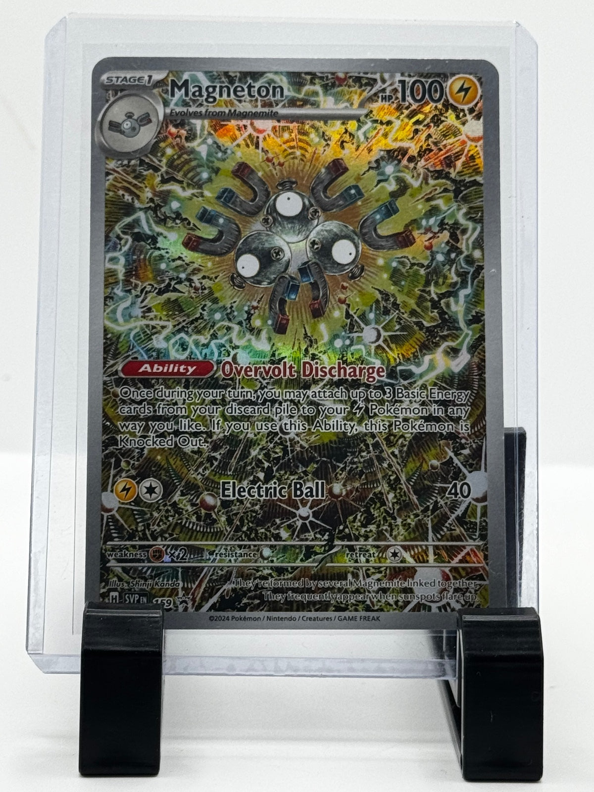 Pokemon Magneton TCG Promo Card SVP 159 Surging Sparks NM