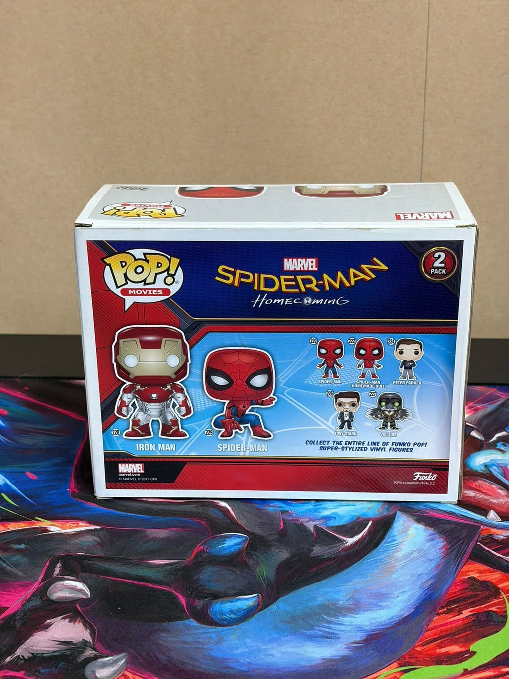 Funko Pop! Movies Marvel Spider-Man: Homecoming Iron Man & Spider-Man 2-Pack