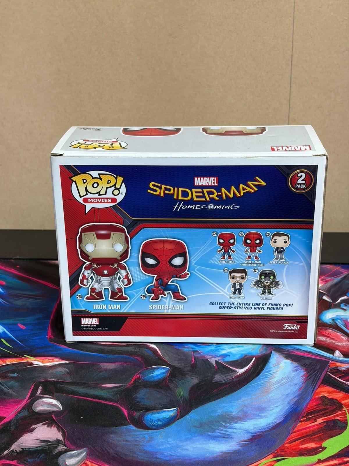 Funko Pop! Movies Marvel Spider-Man: Homecoming Iron Man & Spider-Man 2-Pack