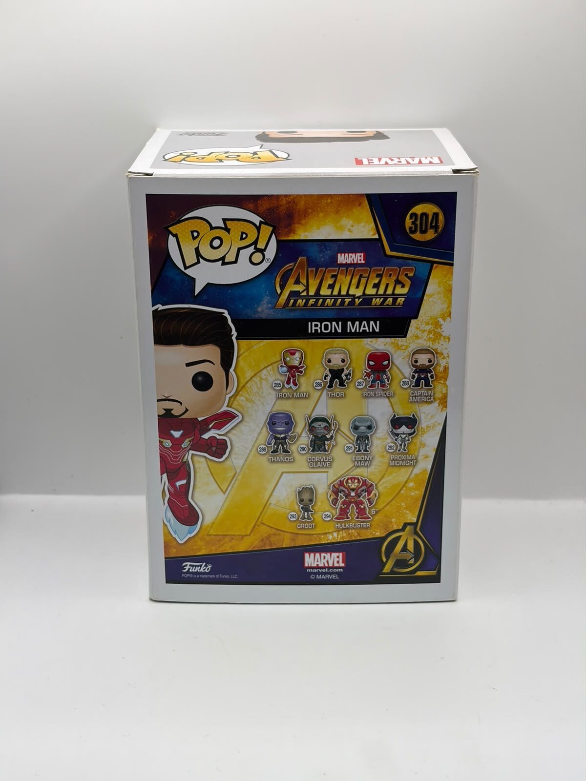 Funko Pop! Marvel Avengers Infinity War Iron Man #304 Exclusive
