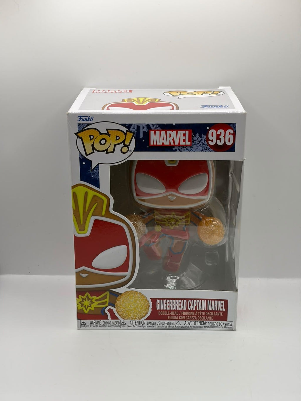 Funko Pop! Marvel Gingerbread Captain Marvel #936