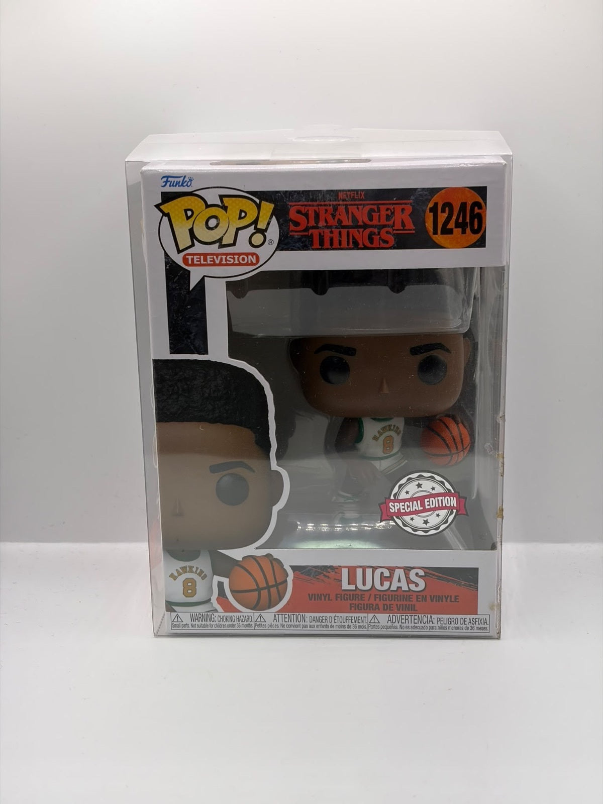 Funko Pop! Television Stranger Things Lucas #1246 Special Edition Basketball