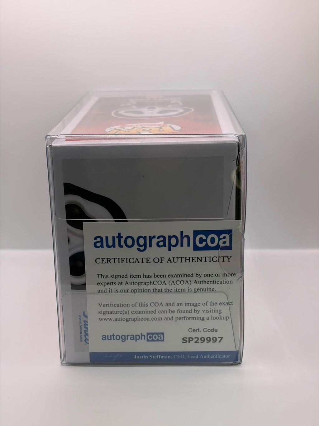 Funko Pop! Movies Ghost Face 2002 Vinyl Figure Signed