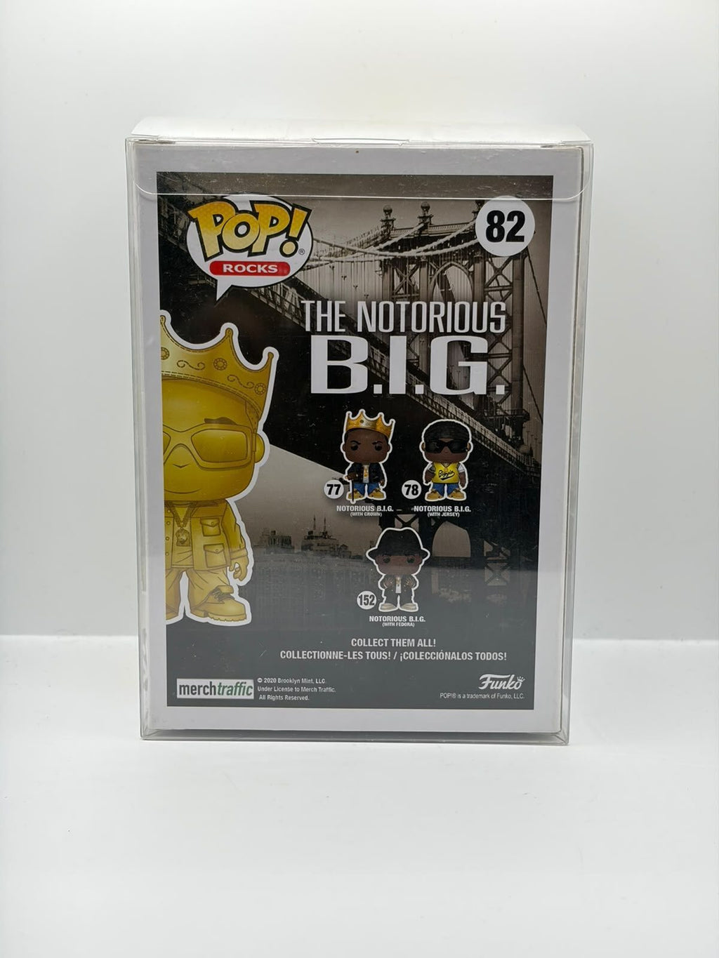 Funko Pop! Rocks The Notorious B.I.G. #82 Gold Special Edition Vinyl Figure with Crown
